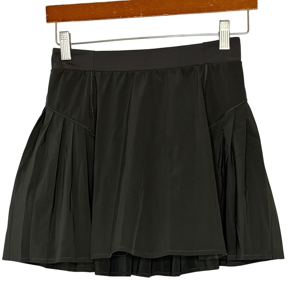 Spanx Get Moving Pleated Skort Womens Small Gray Green Active Tennis Golf 50273R